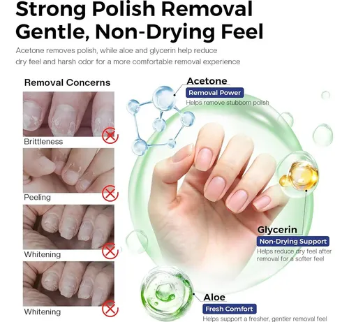 Removedor De Uñas Morovan Acetona Aloe 235 Ml