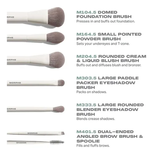 #1 Set De Brochas De Maquillaje Morphe Along For The 2-