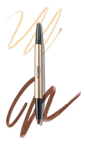 Delineador De Ojos Iconic London Smokey Eye Duo Kajal Eyelin Color Natural Neutral