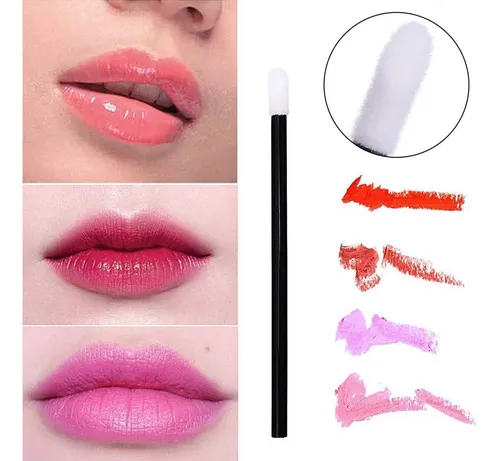 200 Brochas Labiales Desechables Mini Black