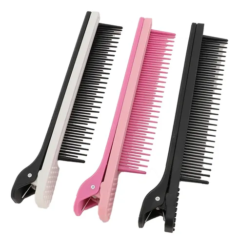 Peineta Con Clip, 3 Unidades, Para Estilista, Plancha De Cab