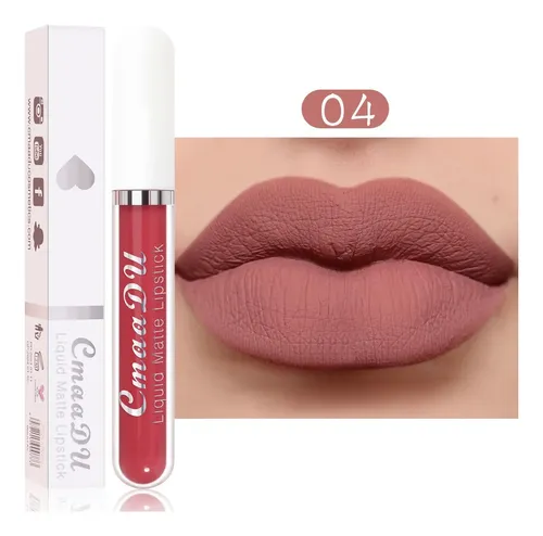 Set 10 Labiales Líquidos Mate Cmaadu Larga Duración 10pcs