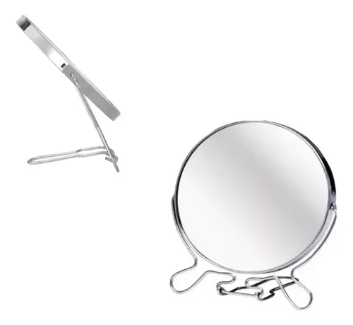 Espejo Redondo Doble Con Aumento Para Maquillaje Depilacion