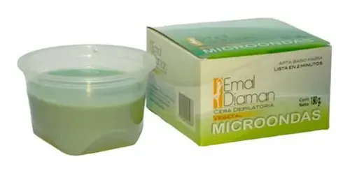 Emal Diaman Cera Depilatoria Vegetal Microondas 180g