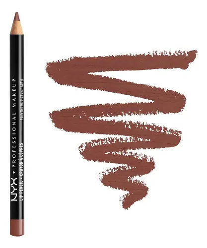 Delineador de labios Nyx Professional Makeup Slim Lip Pencil tono Spl809 Caoba