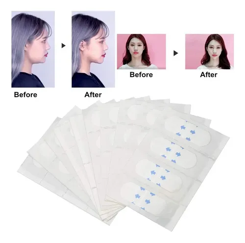 40 Unids/set Lifting Facial, Cinta Doble Cara, Pegatinas .e