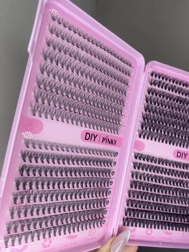 Pestañas Postizas Pelo Por Pelo Extension Diy 10-40d Pinky