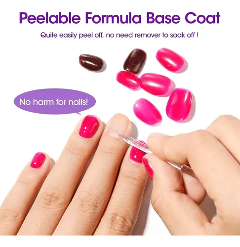 Base Coat Peelable Gellen 18 Ml Para Esmalte En Gel