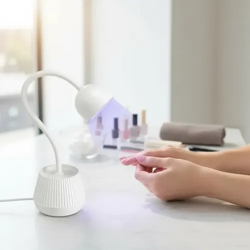 Lámpara Inalámbrica Uv Led 18w Dehuka Flor Blanco Manicura Profesional