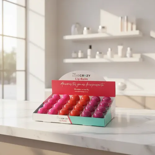 Balsamo Brilló Labial Lip Balm Tejar Lovecrazy Caja X24uni