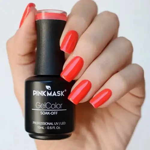 Pink Mask Esmalte Semipermanente Gel Color X 15ml/.5floz Color Volcano