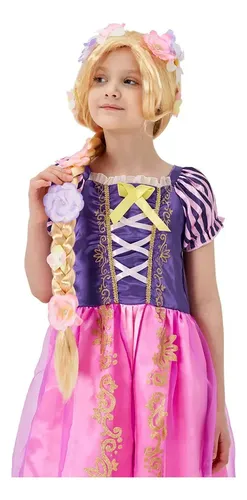 Peluca Trenzada De Rapunzel Encantada Peluca De Princesa Rap