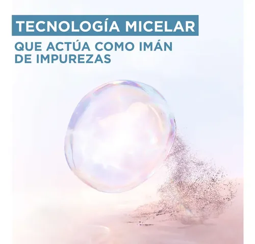 Agua Micelar Skin Garnier Con Ácido Salicílico X 400 Ml