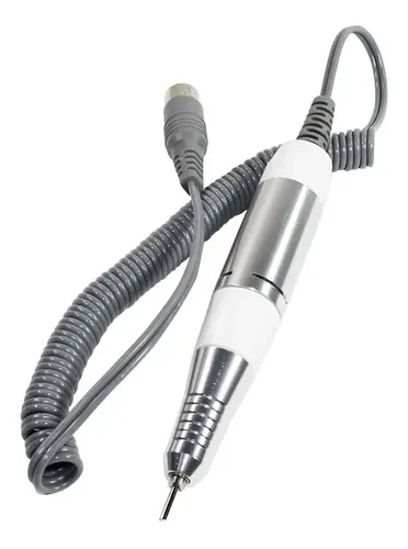 /zj Lima Eléctrica Para Uñas Tipo Bolígrafo 35000 Rpm /zj Silver And White