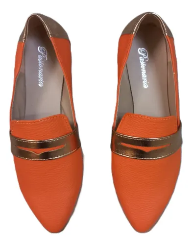Zapato Mocasin Bajo Ioris Con Vincha Y Talonera Combinada