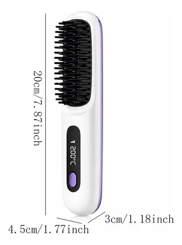 Cepillo Alisador Inalámbrico Para Cabello