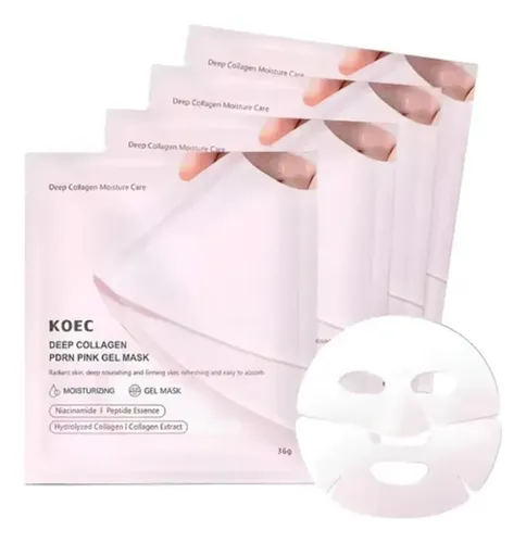 Mascarilla Facial Koec Deep Collagen Pink Gel X4