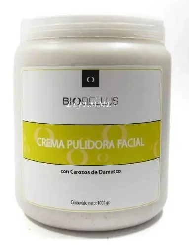 Crema Pulidora Facial Biobellus Carozo Damasco 1kg Todo Tipo de Piel