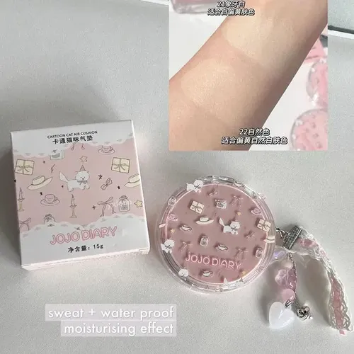 Base Cushion Bb Cream Jojo Diary Waterproof Cat Kawaii Korea