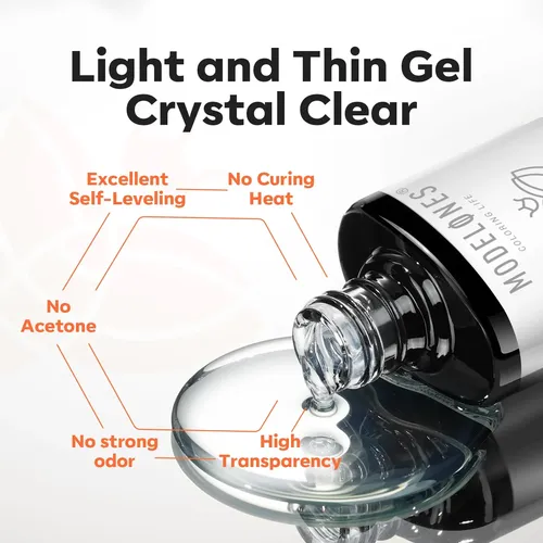 Base En Gel Modelones, 10 Ml, Despegable Y De Secado Rápido