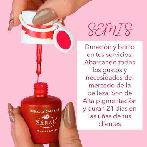 Kit Esmaltes Semipermanentes Para Uñas X12u By Sarac