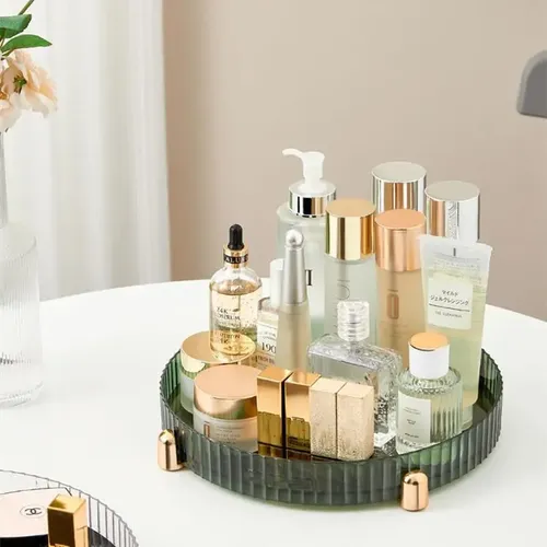 Makeup Perfume Organizer, 360° Rotating Skincare Organizer,