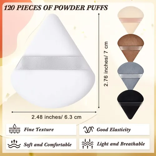 Esponja De Polvo Para Maquillaje Skylety Suave Triangular 12