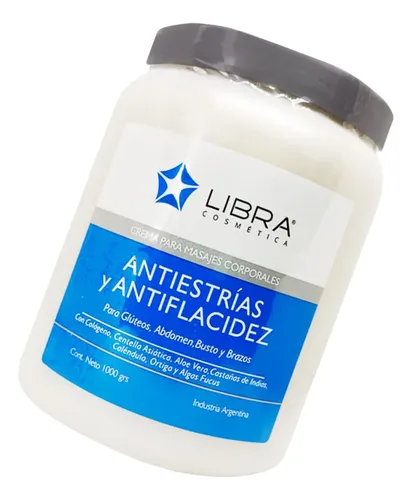 Crema Para Masajes Anti Estrías Y Flacidez Libra 1kg 2u Loc
