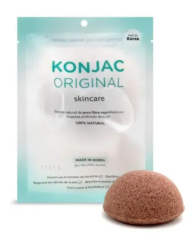 Coony Konjac Esponja Facial Con Fina Arcilla Roja Francesa