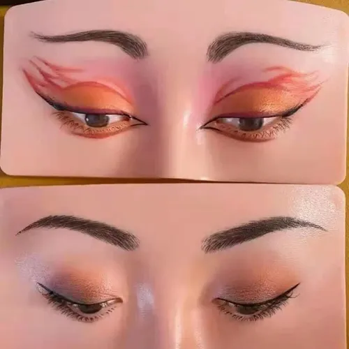 Práctica De Silicona De Maniquí De Maquillaje Facial &sk