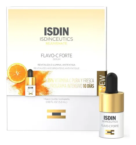 Isdin Isdinceutics Serum Flavo C Forte Vitamina C 1u 5,3ml Momento de aplicación Día/Noche Tipo de piel Todo tipo de piel