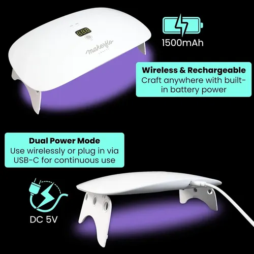 Lámpara Uv 36w Para Resina Con Temporizador Y Usb C
