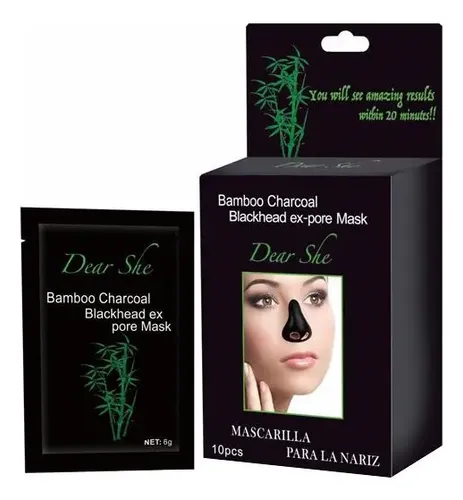Mascarilla Para Puntos Negros Nariz, Carbon De Bambu X 10 Un