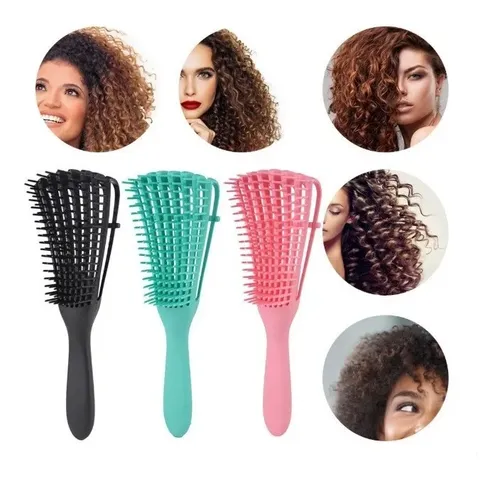 Peine De Masaje De Pulpo Adecuado Para Cabello Rizado Y