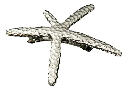 2 Pinza Barrette Adorno Para Cabellero Cabello ( / Plata