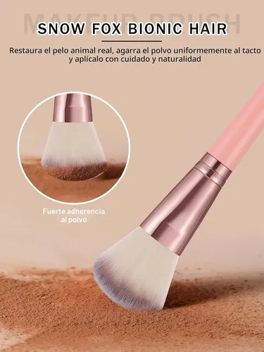 Set De 30 Brochas De Maquillaje Profesional – Rosa