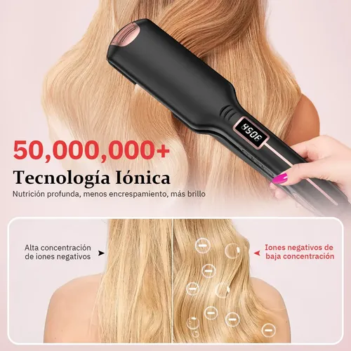 Plancha De Cabello Infrarrojos Profesional Alaciadora C/ Lcd