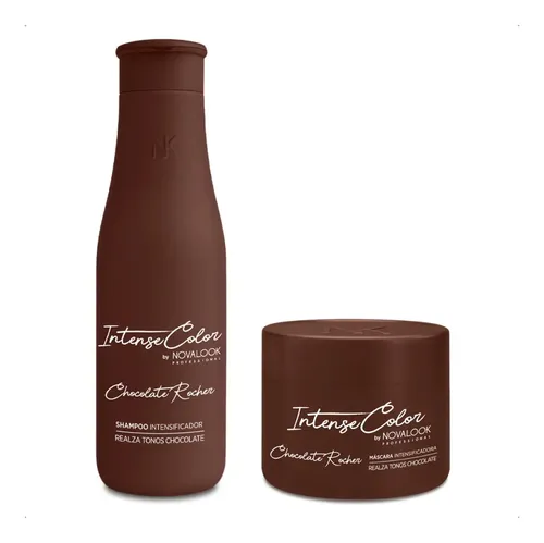 Kit Shampoo +mascara Intensificador Color Chocolate Novalook