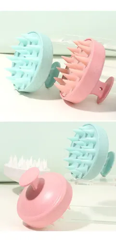 Set De 2 Masajeadores Capilares Ergonómicos Con Orificio Par