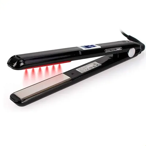 Hair Straightener, Infrared Straight Clip, Curling Iron Negro