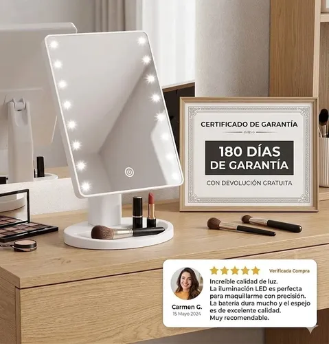 Espejo Con Luz Led Rectangular *