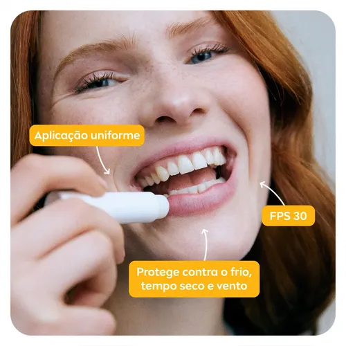 NIVEA Bálsamo Labial Sun Protect FPS 30 4,8g, Hidratación Intensa 24h, Protección Solar, Cuidado Diario, Manteca de Karité