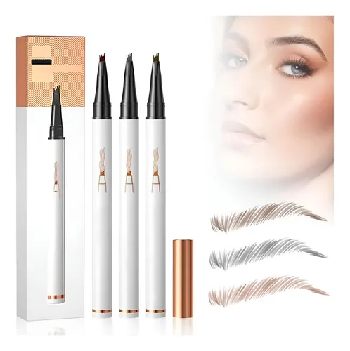 Lápiz De Cejas 3d Microblading Impermeable 2024 4 Puntas
