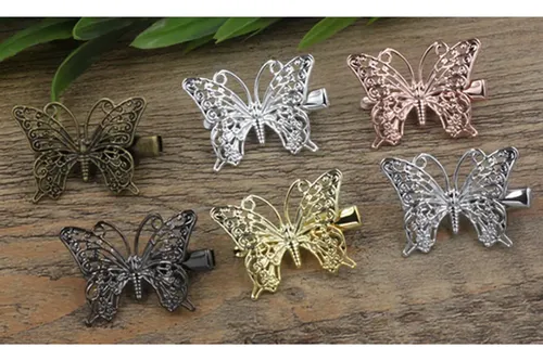 50 Broches Vintage Para El Pelo Con Hojas Y Flores