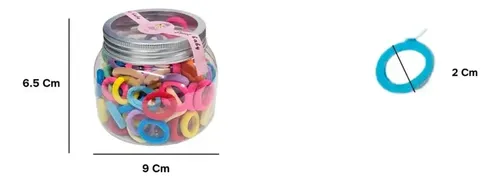 Colitas Pelo Elasticas Estuche X100 Accesorios Cabello