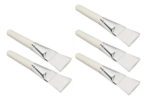 Set De 5 Brochas De Arcilla For Uso Facial, Ergonómico, Sal