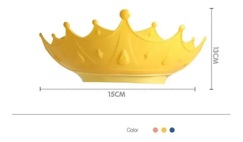 Gorro Visera Sombrero De Baño Ducha Niños Bebés Corona Color Amarillo