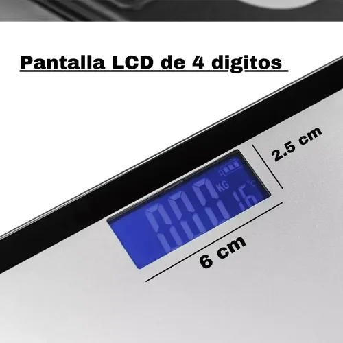 Balanza Digital de Baño Personas hasta 180 kg color Cromada