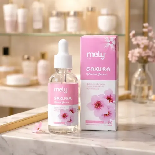 Sérum Facial Mely Sakura Con Ácido Hialurónico Y Niacinamida