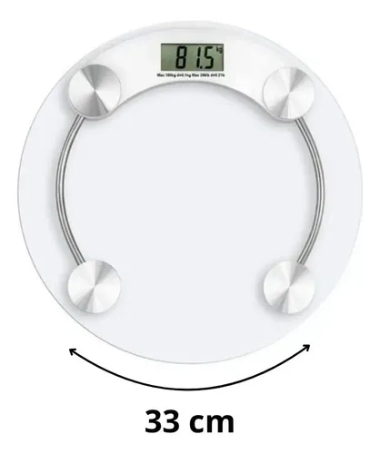 Balanza Digital De Baño 180kg Vidrio Templado Transparente